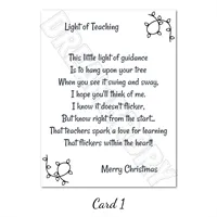 Teacher Christmas Lightbulb Ornament 3