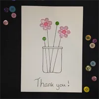 Flower Thank You Card
