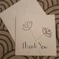 Thank You Flowers Handmade Card 4