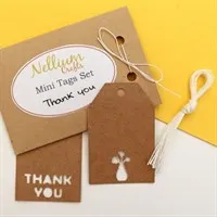 Thank You Mini Gift Tags 12 Tag Set