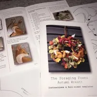 The Foraging Foxes Autumn Wreath Kit Instruction booklet