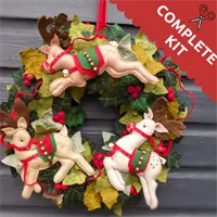 The Jingle Of Bells Christmas Wreath Available as a Complete Kit