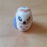 Tiny Felted Owl-Felted Animal Sculpture, 1 gallery shot 13