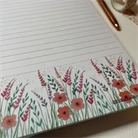 To do list notepad pink meadow art print 3