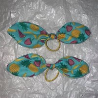Tropical Fruit Summer Hair Bow Set