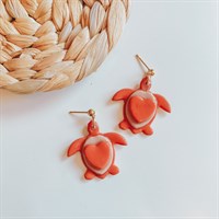 Valentine’s Turtle Heart Earrings