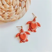 Valentine’s Turtle Heart Earrings
