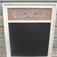 Vintage Frame Circus Chalkboard (sold)