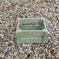 Vintage Rustic Handmade  Egg Crate sage 2