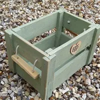 Vintage Rustic Handmade  Egg Crate sage 4 gallery shot 1