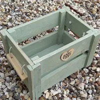 Vintage Rustic Handmade  Egg Crate sage 5 gallery shot 9