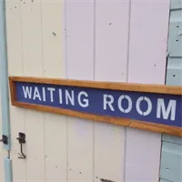 Waiting Room handmade sign 3