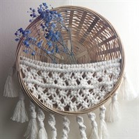 Wall-hanging Macrame Basket