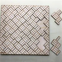 Weave Tessellation Wooden Tray Puzzle 2
