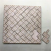 Weave Tessellation Wooden Tray Puzzle 3