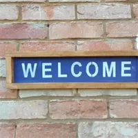 Welcome Rustic Handmade Sign