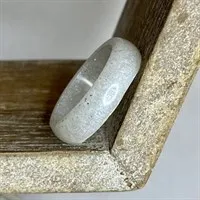 White crystal resin ring