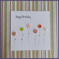 Wild Flowers Handmade Card
