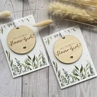 Will You Be My Flower Girl Wooden Bauble