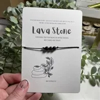 Wish String - Lava Stone