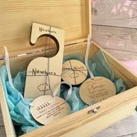 Wooden Baby Gift Set | Unisex Cloud Baby