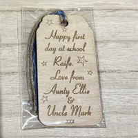 Wooden Engraved Personalised Gift Tag,