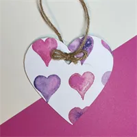 Wooden Hanging Heart Ornaments Decoratio 4