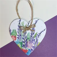 Wooden Hanging Heart Ornaments Decoratio 6