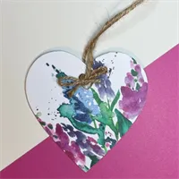 Wooden Hanging Heart Ornaments Decoratio 7