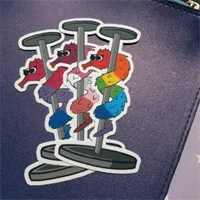 Worm on string pole dance pride sticker