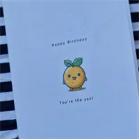 You&#39;re the zest, Birthday Card. litt 9