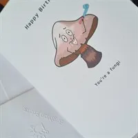 You're A Fungi Birthday Card. Handmade