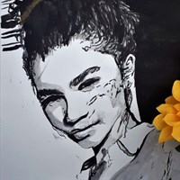 Zendaya Portrait | Pen & Ink MCU Poster