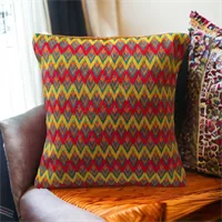 Zigzag Pattern Needlepoint Cushion 1